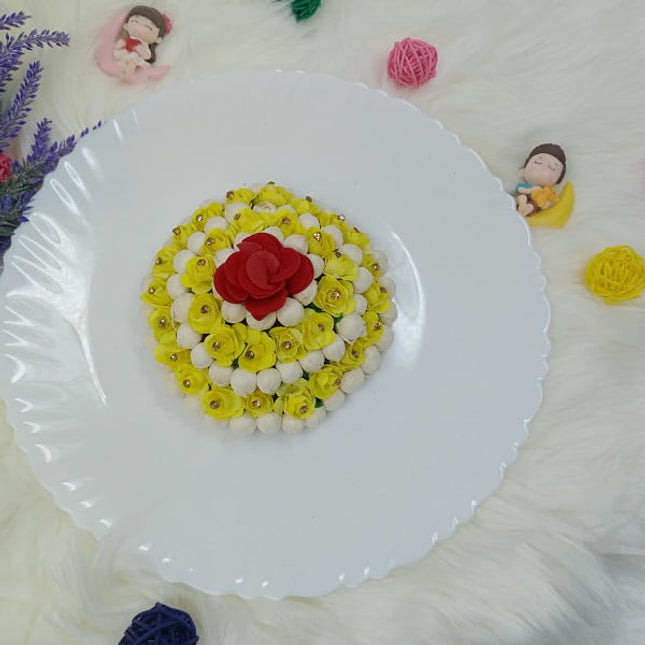 Hair Bun - Free size - Yellow - CTKA0191