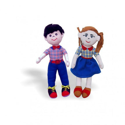 PLUSH TOYS-BOY & GIRL-SMALL