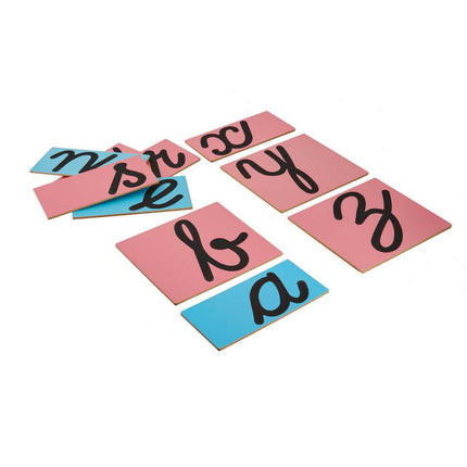 Sand Paper Cursive Letters