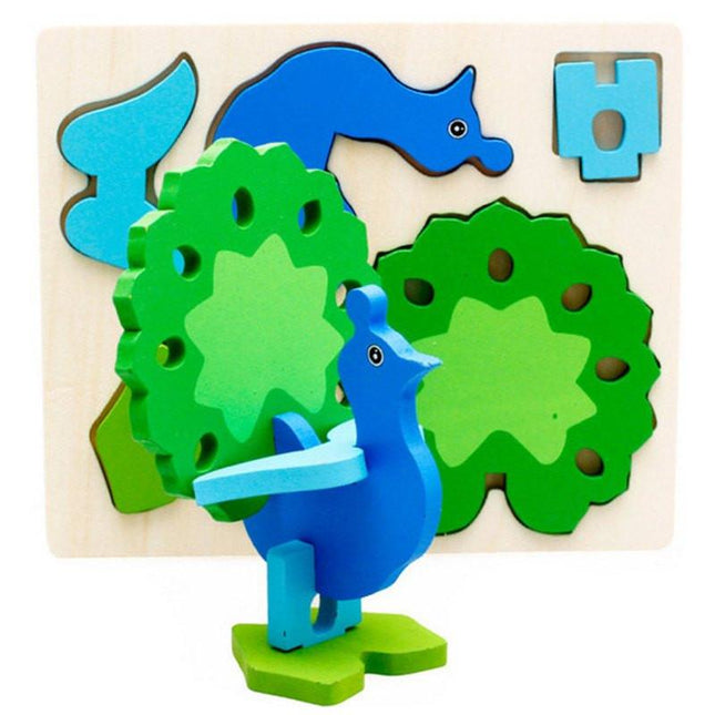 3D PUZZLE - PEACOCK - EKT0773