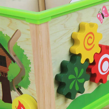 Wooden Toy - Multi Functional - Beads game , Puzzle , Gear game and sorting - EKT0997