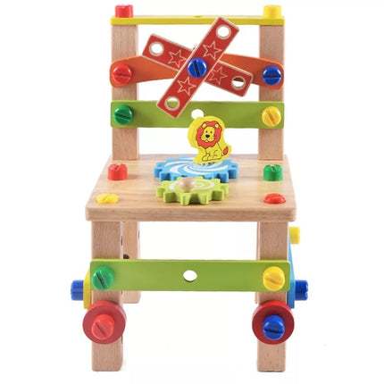 Wooden Assembling Chair Toy for kids - EKT1017