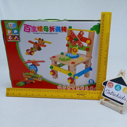 Wooden Assembling Chair Toy for kids - EKT1017