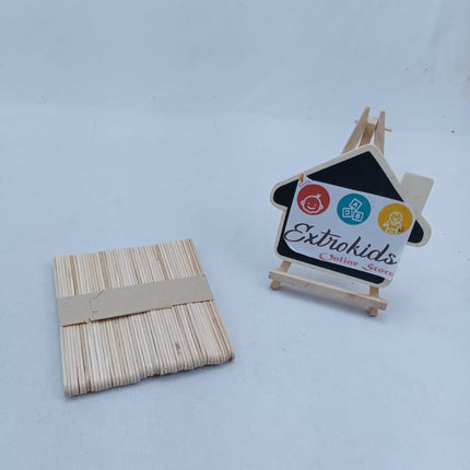 Icecream Stick for craft and Diy - Small Size - Plain - 50 Pcs - EKC1053