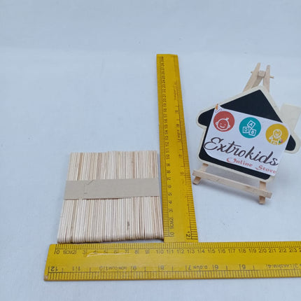 Icecream Stick for craft and Diy - Small Size - Plain - 50 Pcs - EKC1053