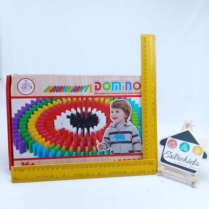 Wooden Domini Colorful - 100 Pcs - EKT1069