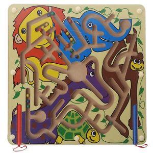 Wooden Magnetic Pen Maze Toy - Pet Animal - EKT1077