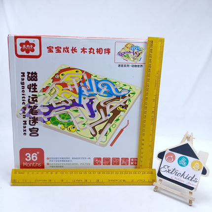 Wooden Magnetic Pen Maze Toy - Pet Animal - EKT1077