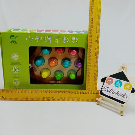 Wooden Number Match Toy - Bee Shape - 10 Pc - EKT1151