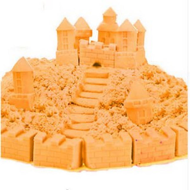 Extrokids Magic Kinetic Motion Sand for Kids (Orange, 1kg) EK1232