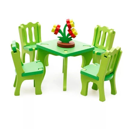 Extrokids Wooden 3D assembling furniture Chair blocks toys - EKT1295