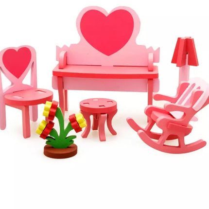 Extrokids 3D Assembling Furniture Dressing Table Puzzle Blocks Toy - EKT1296
