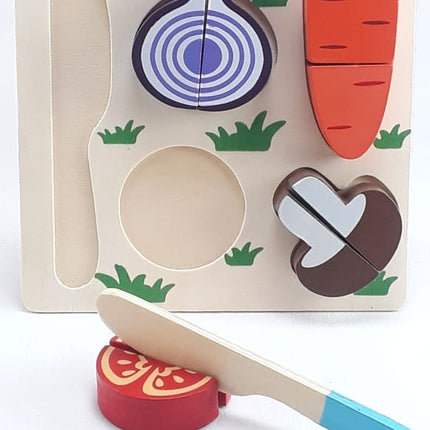 Extrokids Wooden Fruit Cutting Set Toy Carrot - EKT1309
