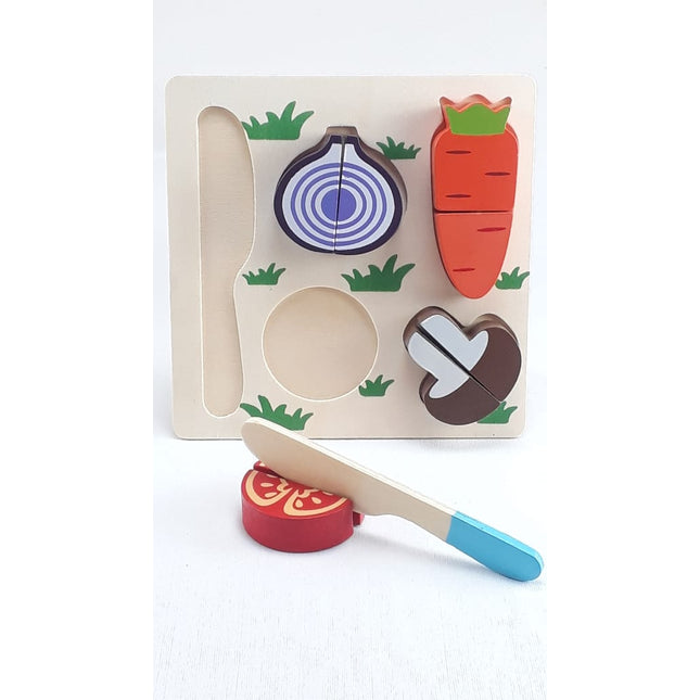 Extrokids Wooden Fruit Cutting Set Toy Carrot - EKT1309
