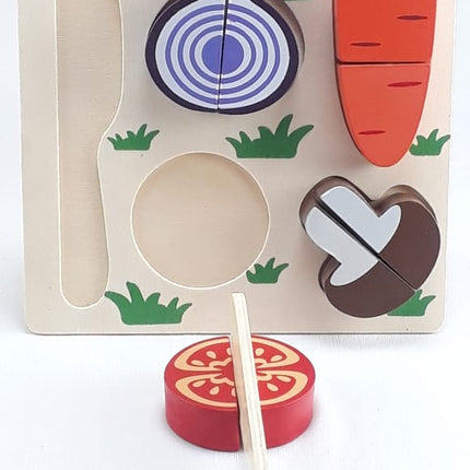 Extrokids Wooden Fruit Cutting Set Toy Carrot - EKT1309