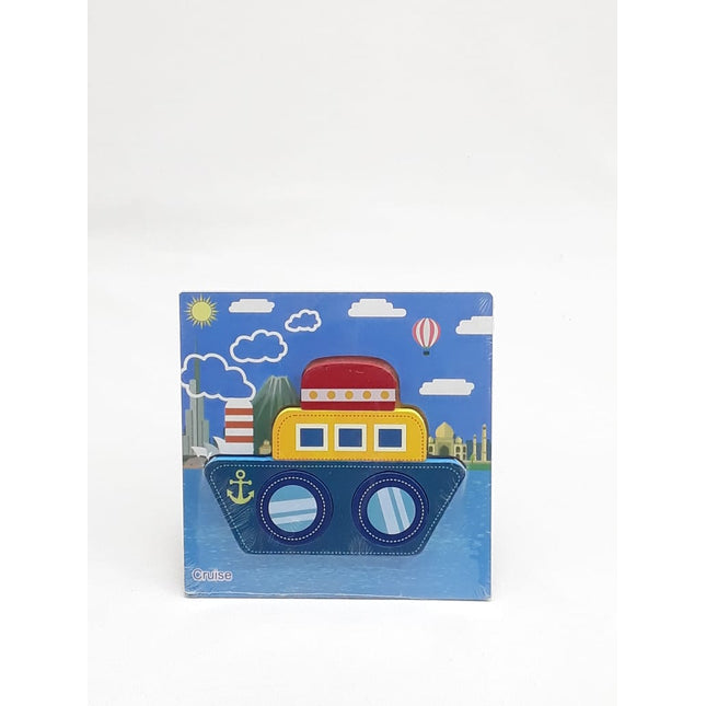 Extrokids Wooden 6x6 puzzle board printed Cruise - EKT1350