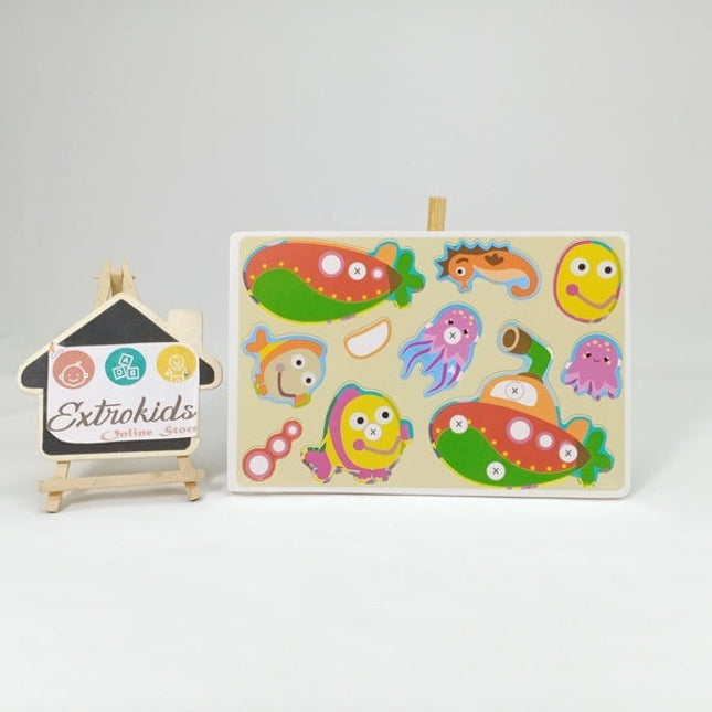 Extrokids Cartoon Animal Pair Matching Puzzle Card Game Toys for Children - EKT1411