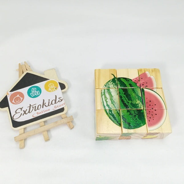 Extrokids Wooden Educational Learning Toys for Children Fruit 3D Jigsaw Puzzle - EKT1422