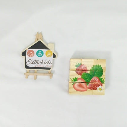 Extrokids Wooden Educational Learning Toys for Children Fruit 3D Jigsaw Puzzle - EKT1422