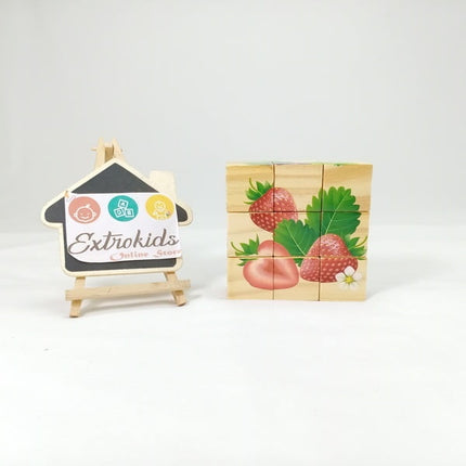 Extrokids Wooden Educational Learning Toys for Children Fruit 3D Jigsaw Puzzle - EKT1422