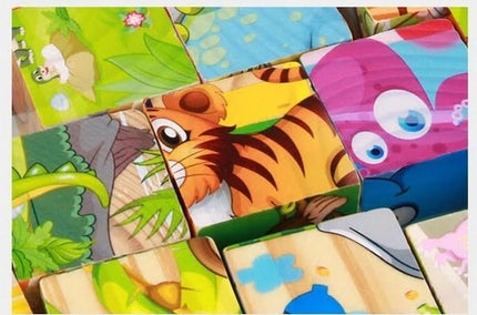 Extrokids Hand Grab Early Educational Learning Toys for Children Forest Animal 3D Jigsaw Puzzle Type2 - EKT1425