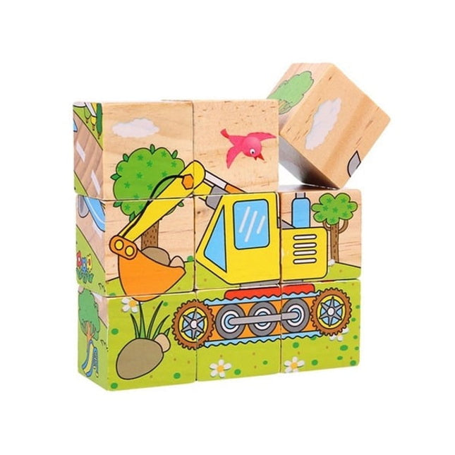 Extrokids Hand Grab Early Educational Learning Toys for Children Forest Animal 3D Jigsaw Puzzle Type2 - EKT1427