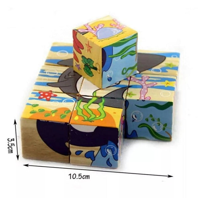 Extrokids Hand Grab Early Educational Learning Toys for Children Forest Animal 3D Jigsaw Puzzle Type2 - EKT1428