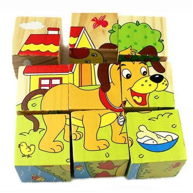 Extrokids Hand Grab Early Educational Learning Toys for Children Forest Animal 3D Jigsaw Puzzle Type2 - EKT1429