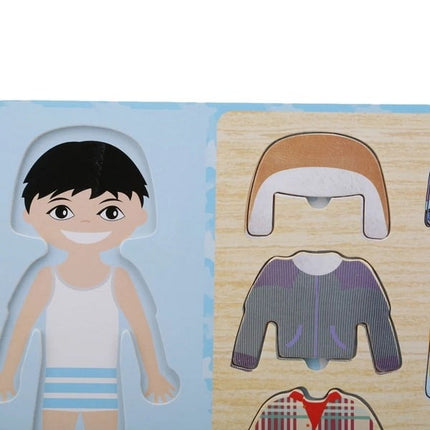 Wooden toy - Dressup Boy puzzle - EKT1430