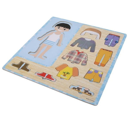 Wooden toy - Dressup Boy puzzle - EKT1430