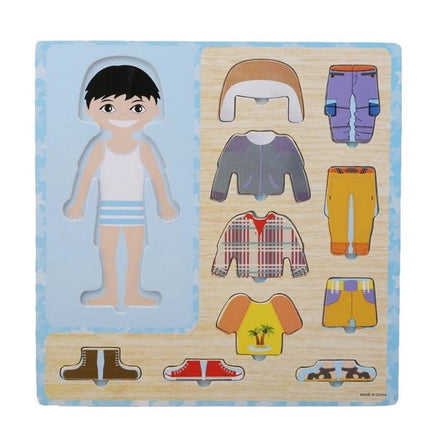 Wooden toy - Dressup Boy puzzle - EKT1430