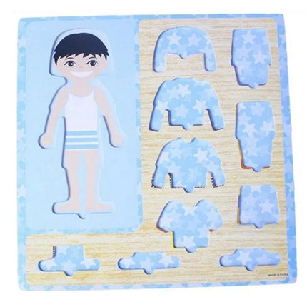 Wooden toy - Dressup Boy puzzle - EKT1430