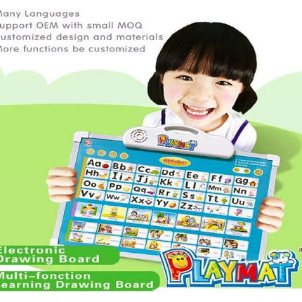 Musical Learning Board, Battery Operated Musical Alphabet Toy with Drawing Board , Educational Lear