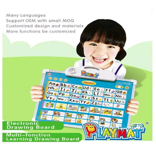 Musical Learning Board, Battery Operated Musical Alphabet Toy with Drawing Board , Educational Lear