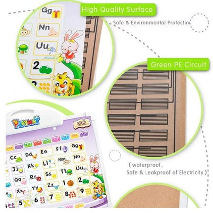 Musical Learning Board, Battery Operated Musical Alphabet Toy with Drawing Board , Educational Lear