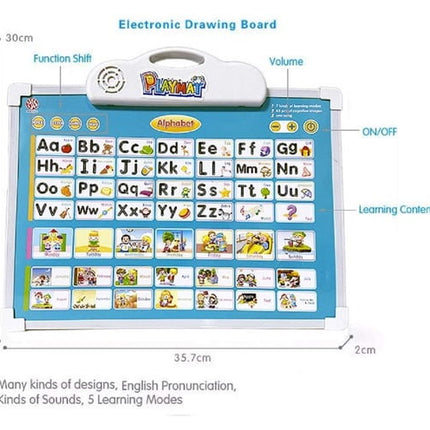 Musical Learning Board, Battery Operated Musical Alphabet Toy with Drawing Board , Educational Lear