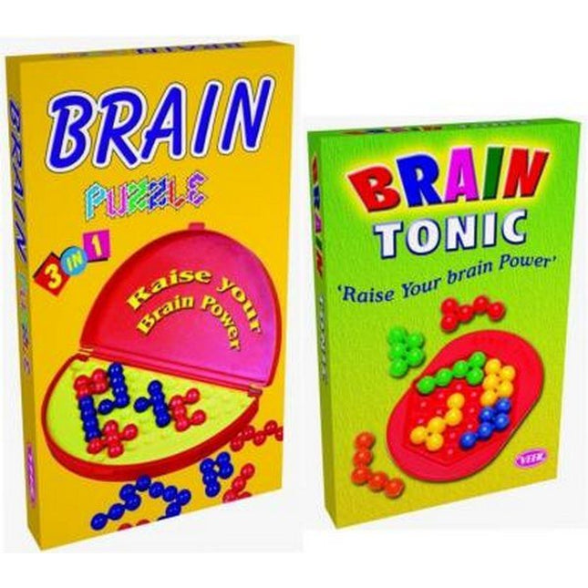 Brain Puzzle 3 in 1 Game - Multicolor - EK1459