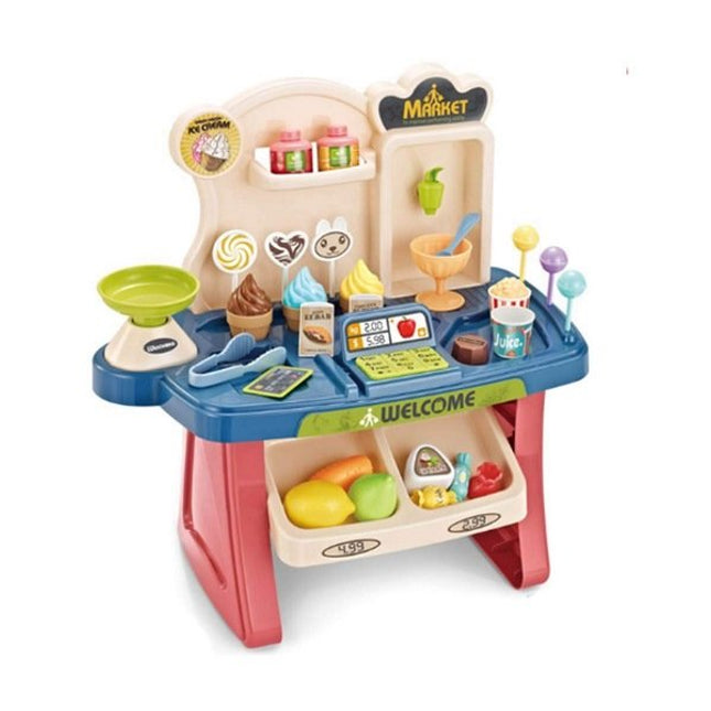 Supermarket Shop Play Set Toy with Sound Effects, Multi Color - EK1467
