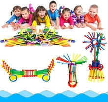 Load image into Gallery viewer, DIY Toys Assembly Colorful Straw Educational Building Smart City Blocks for Kids - EKR0182
