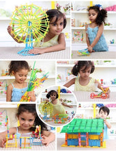Load image into Gallery viewer, DIY Toys Assembly Colorful Straw Educational Building Smart City Blocks for Kids - EKR0182
