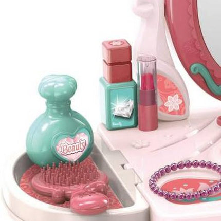 Girls Makeup Toys Kids Toy Pretend Play Set Makeup Toys in Suitcase 3 in 1 Beauty Set - EK1478
