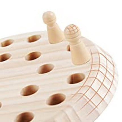 Classic Wooden Color Memory Chess Intelligence Game Kids Toy Gift for Leisure Fun - EKT1495