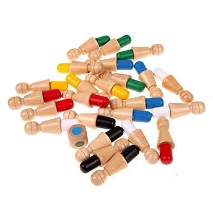 Classic Wooden Color Memory Chess Intelligence Game Kids Toy Gift for Leisure Fun - EKT1495