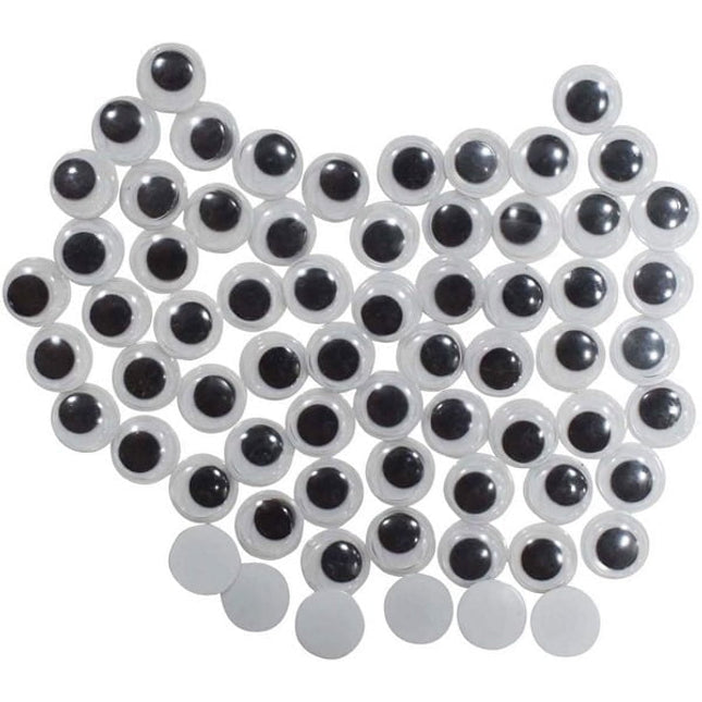 Extrokids Crafts Googly Moving Eyes - Black/White EKC1508