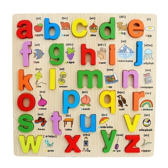 Extrokids Wooden Small Letter Alphabets board Puzzle - EKT1550