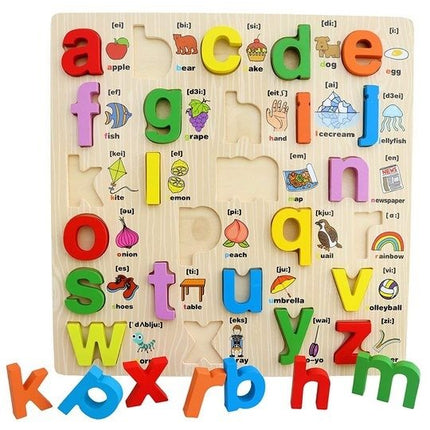 Extrokids Wooden Small Letter Alphabets board Puzzle - EKT1550