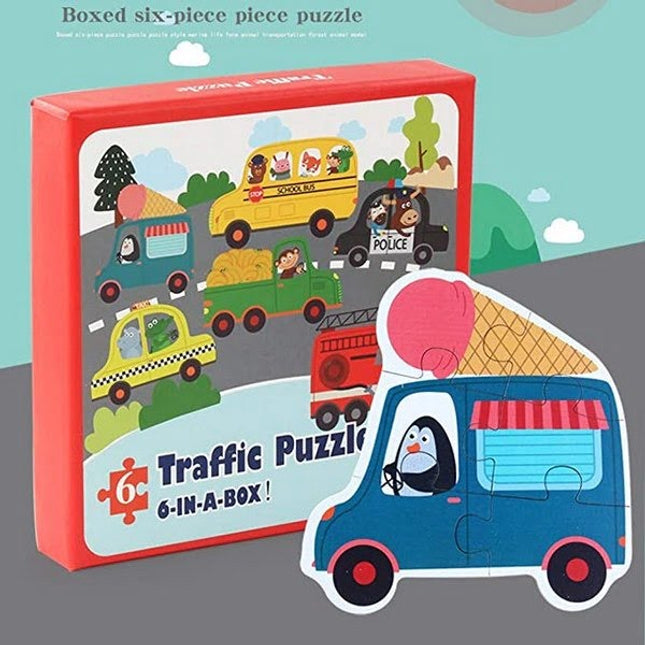 Extrokids Wooden Traffic Puzzle - EK1567