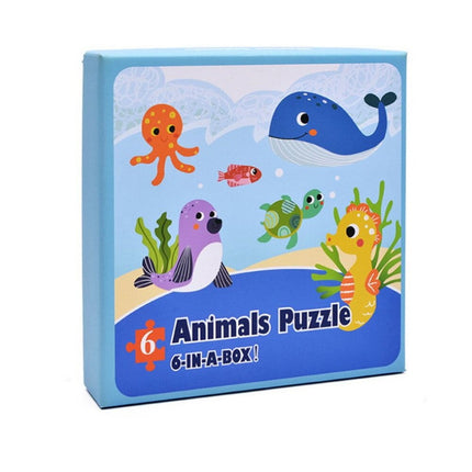 Extrokids New 6pcs/box Marine Animals Puzzle Toy for Kids Gift -EK1568