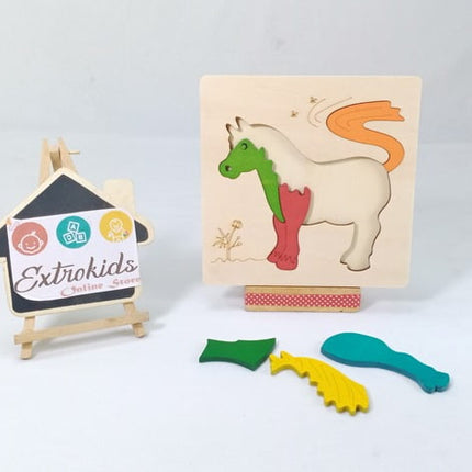 Extrokids New Wooden 3D Puzzle -EKT1570