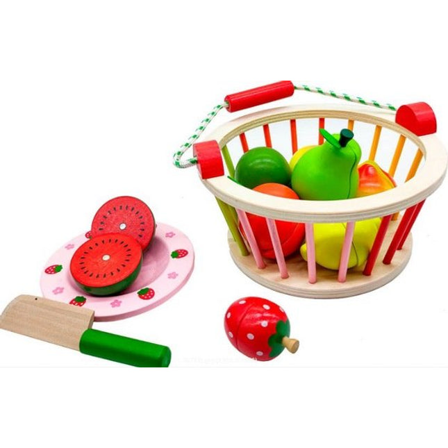 Extrokids Wooden fruit basket Fun Toy - EK1580